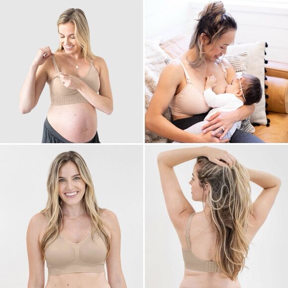 Kindred Bravely Bra Nude Dual-Purpose Pumping and Breastfeeding XL - Picture 1 of 11